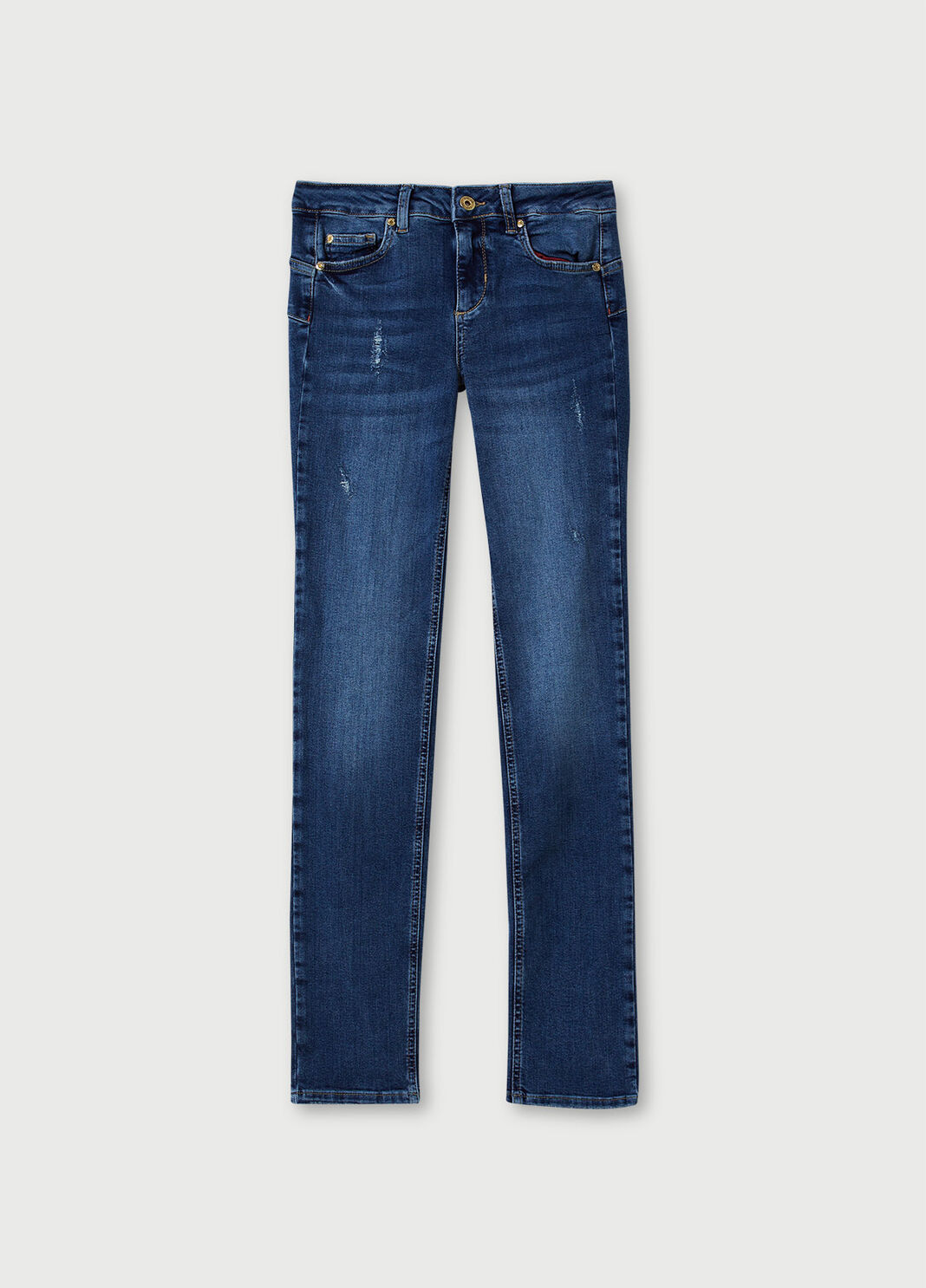 Slim fit jeans with scratches Blue Liu Jo - large image number 4