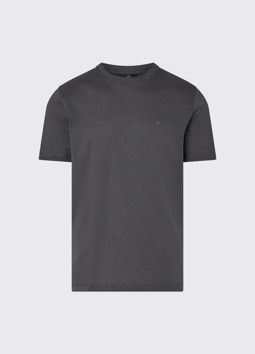 Embroidered Logo T-shirt dark grey Liu Jo - large image number 6