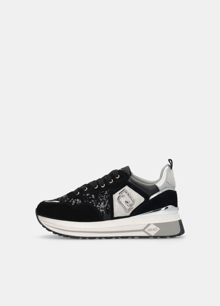 Sequinned platform sneakers black Liu Jo - large image number 4 Sequinned platform sneakers black Liu Jo - large image number 4