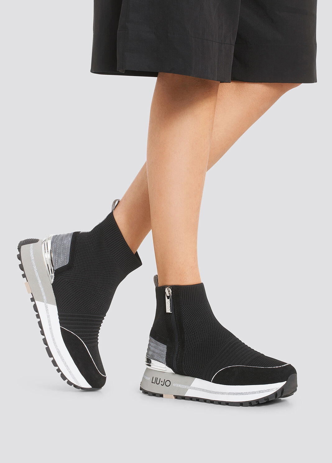 High sock sneakers black Liu Jo - large image number 3