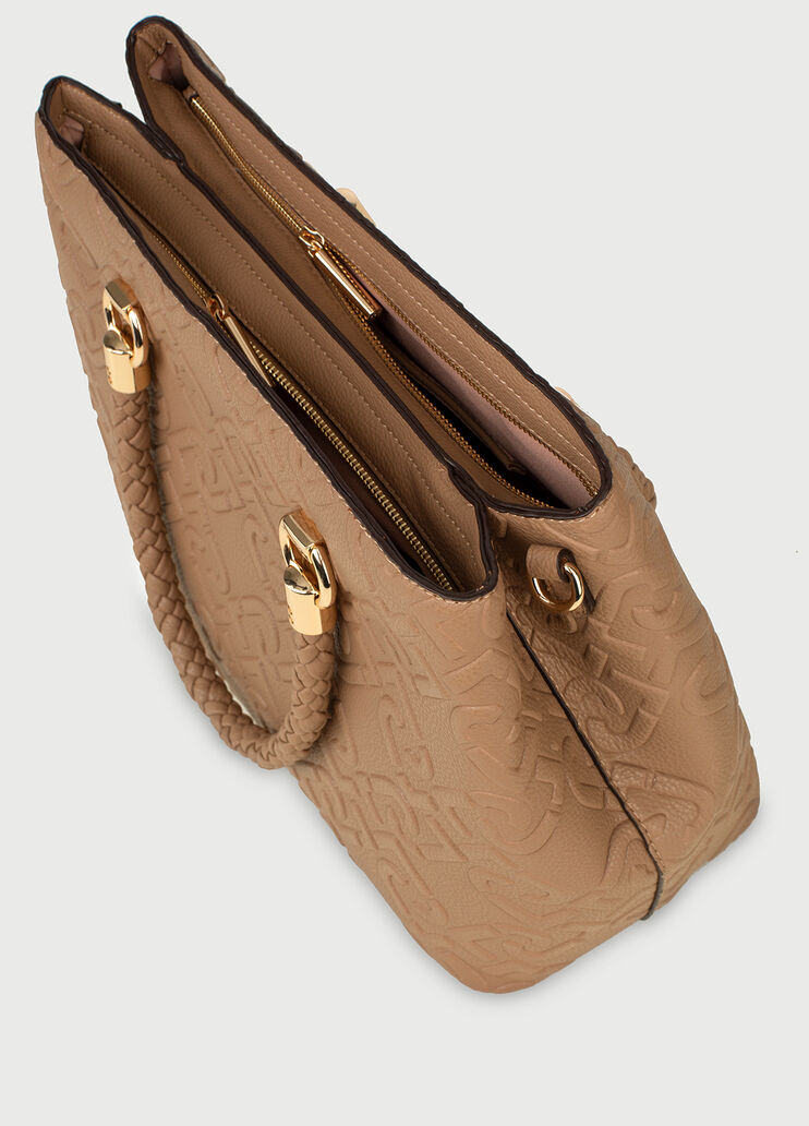 Handbag with logo Brown Liu Jo - large image number 4 Handbag with logo Brown Liu Jo - large image number 4