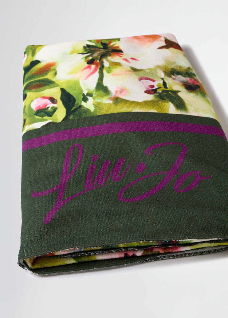 Beach towel with floral print floral Liu Jo - large image number 1 Beach towel with floral print floral Liu Jo - large image number 1