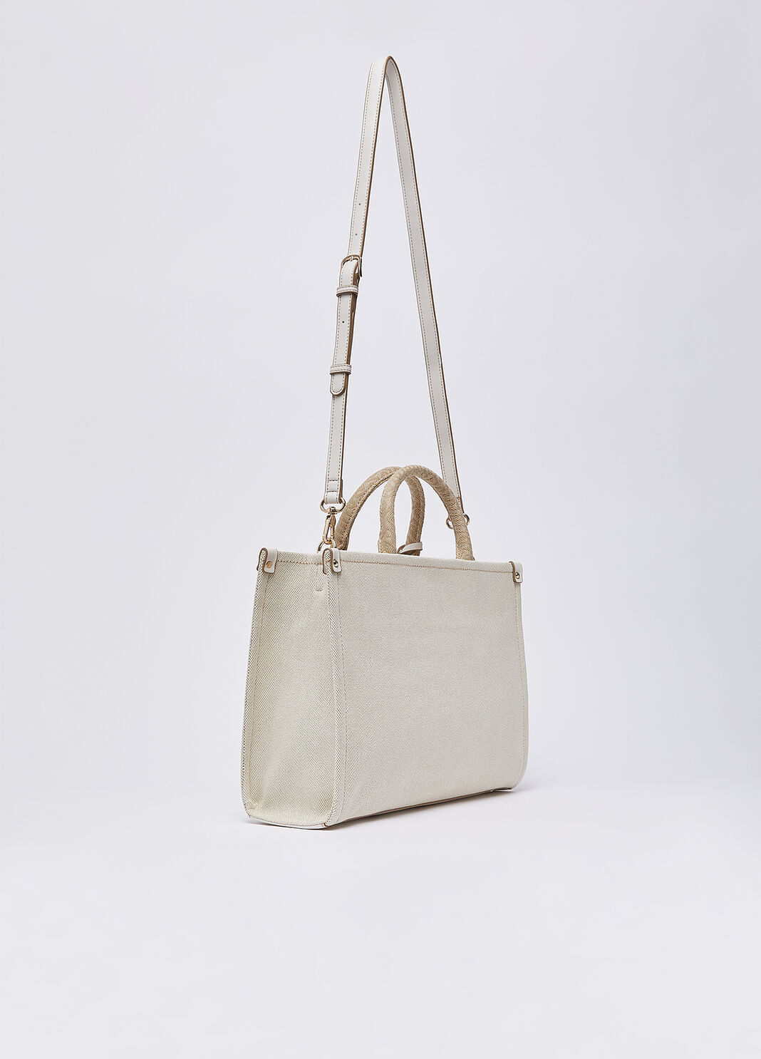 Sac jacquard moyen mod&egrave;le beige Liu Jo - large image number 2