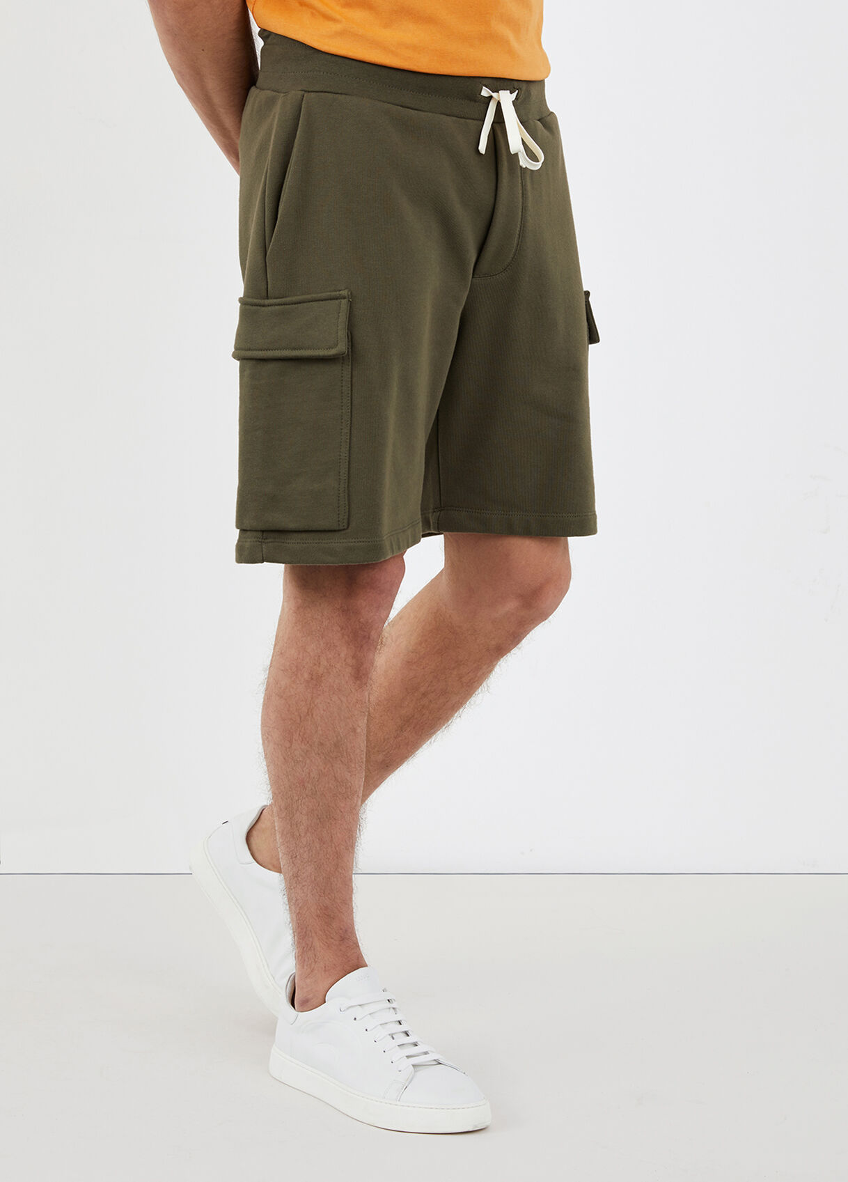 Bermuda cargo in felpa