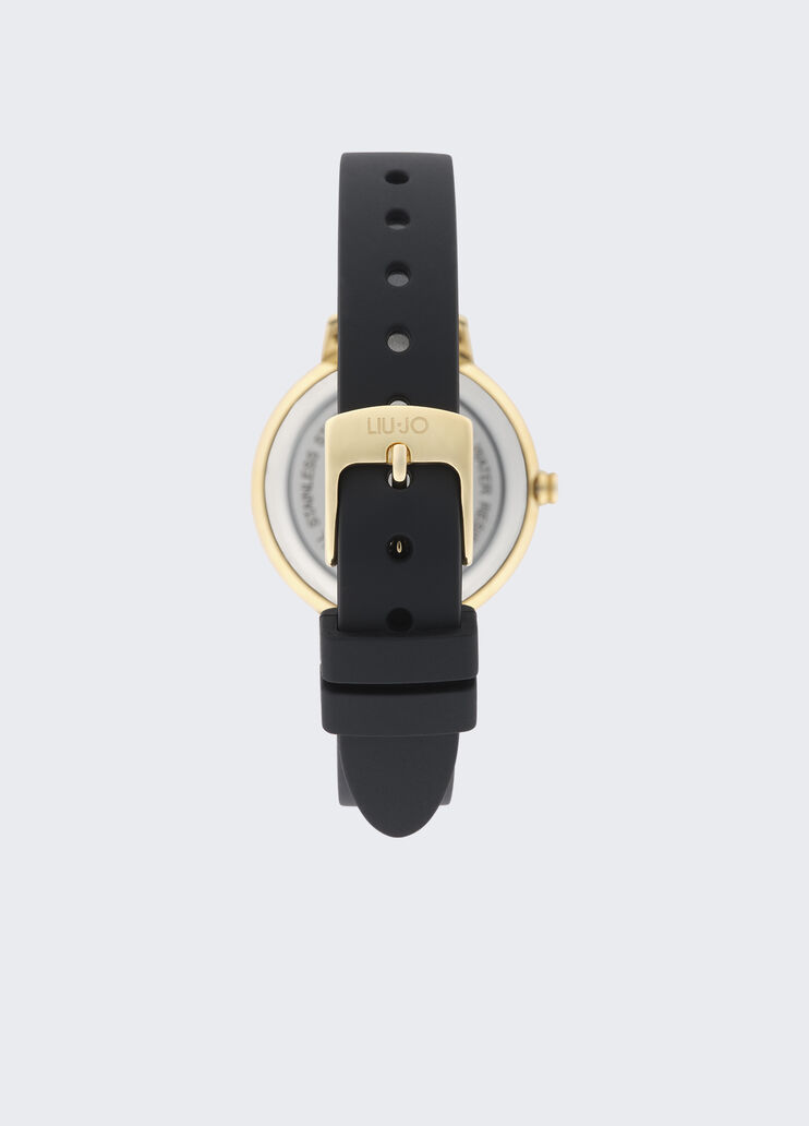 Silicone watch with brill black Liu Jo - large image number 1 Silicone watch with brill black Liu Jo - large image number 1