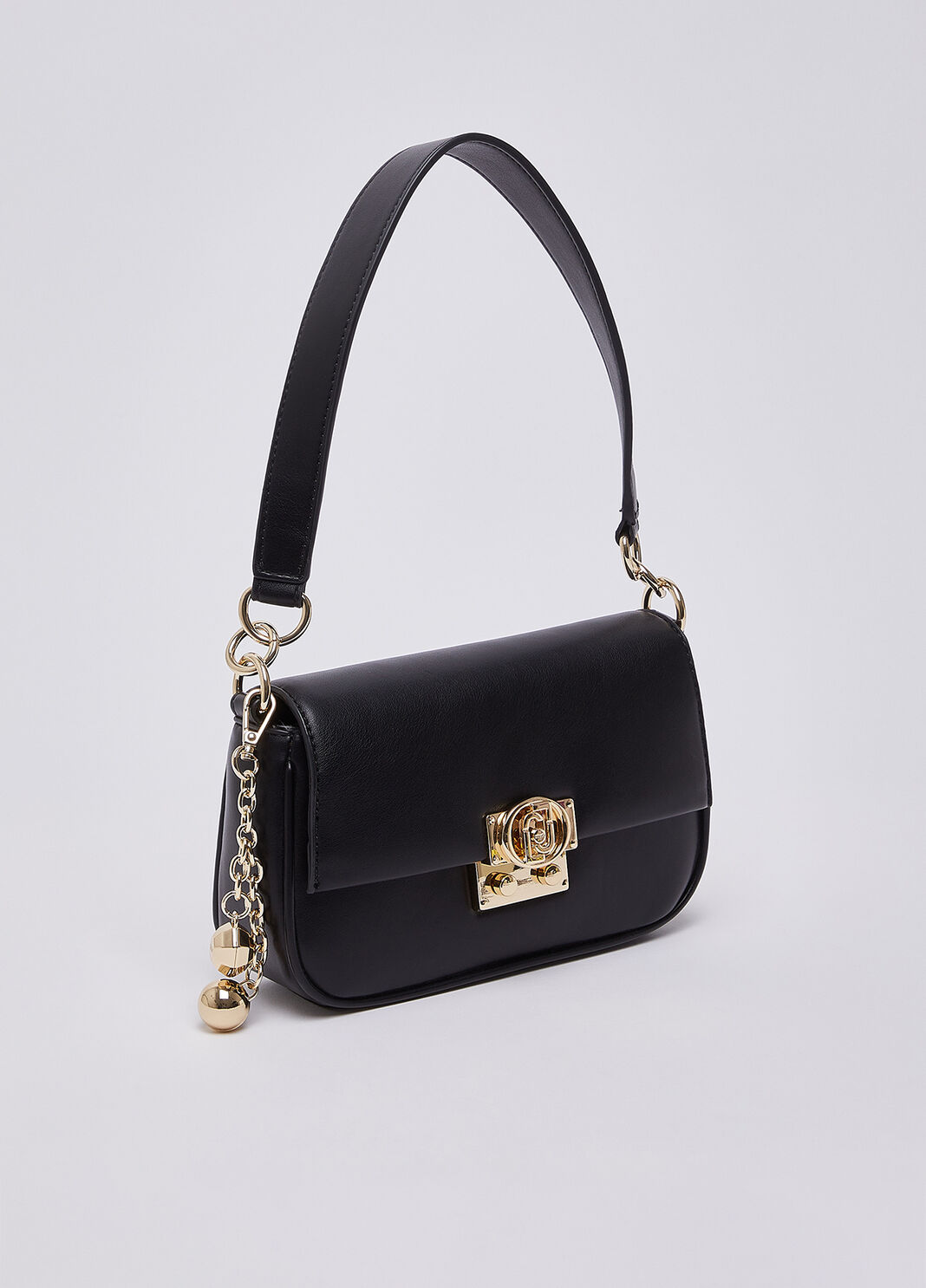 Borsa a spalla piccola con charm nero Liu Jo - large image number 2