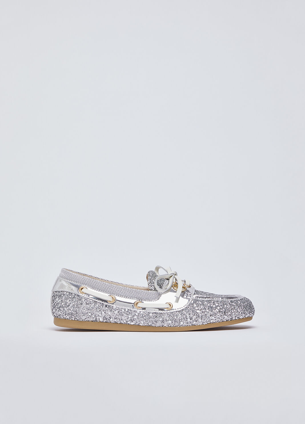 Mokassins mit Allover-Glitter silber Liu Jo - large image number 1