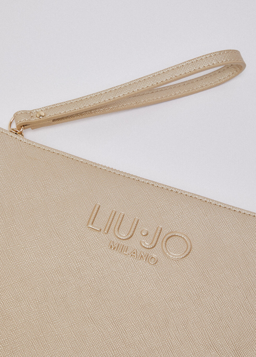Mittelgro&szlig;e Pochette mit Logo Hellgold Liu Jo - large image number 5