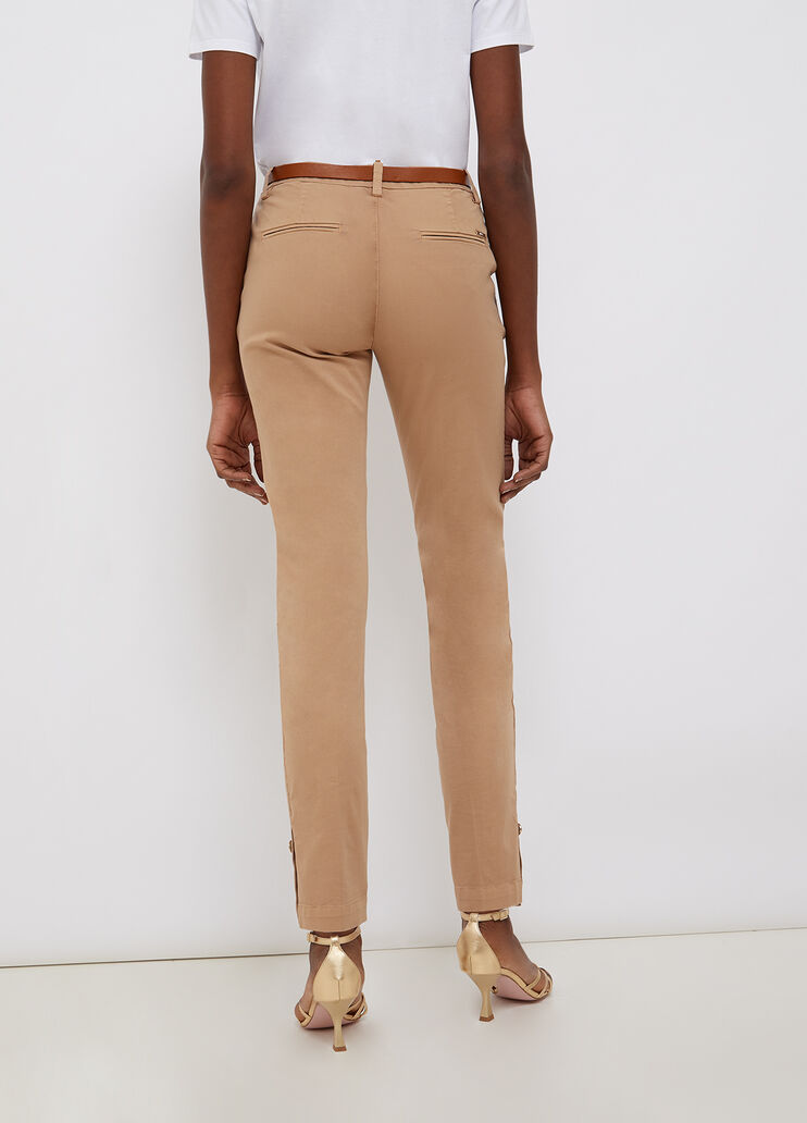 Chinos with belt camel Liu Jo - large image number 1 Chinos with belt camel Liu Jo - large image number 1