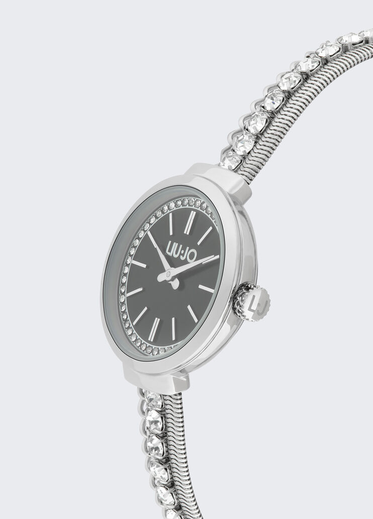 Watch with diamantés silver tone Liu Jo - large image number 3 Watch with diamantés silver tone Liu Jo - large image number 3