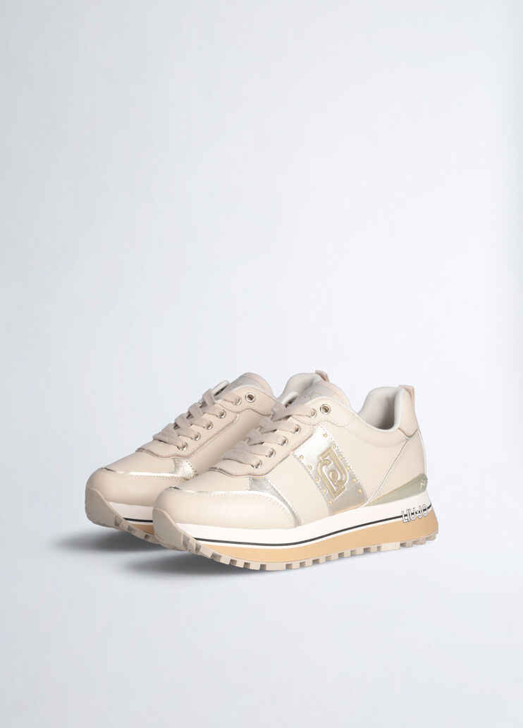 Plateau-Sneaker aus Leder weiß Liu Jo - medium Plateau-Sneaker aus Leder weiß Liu Jo - medium