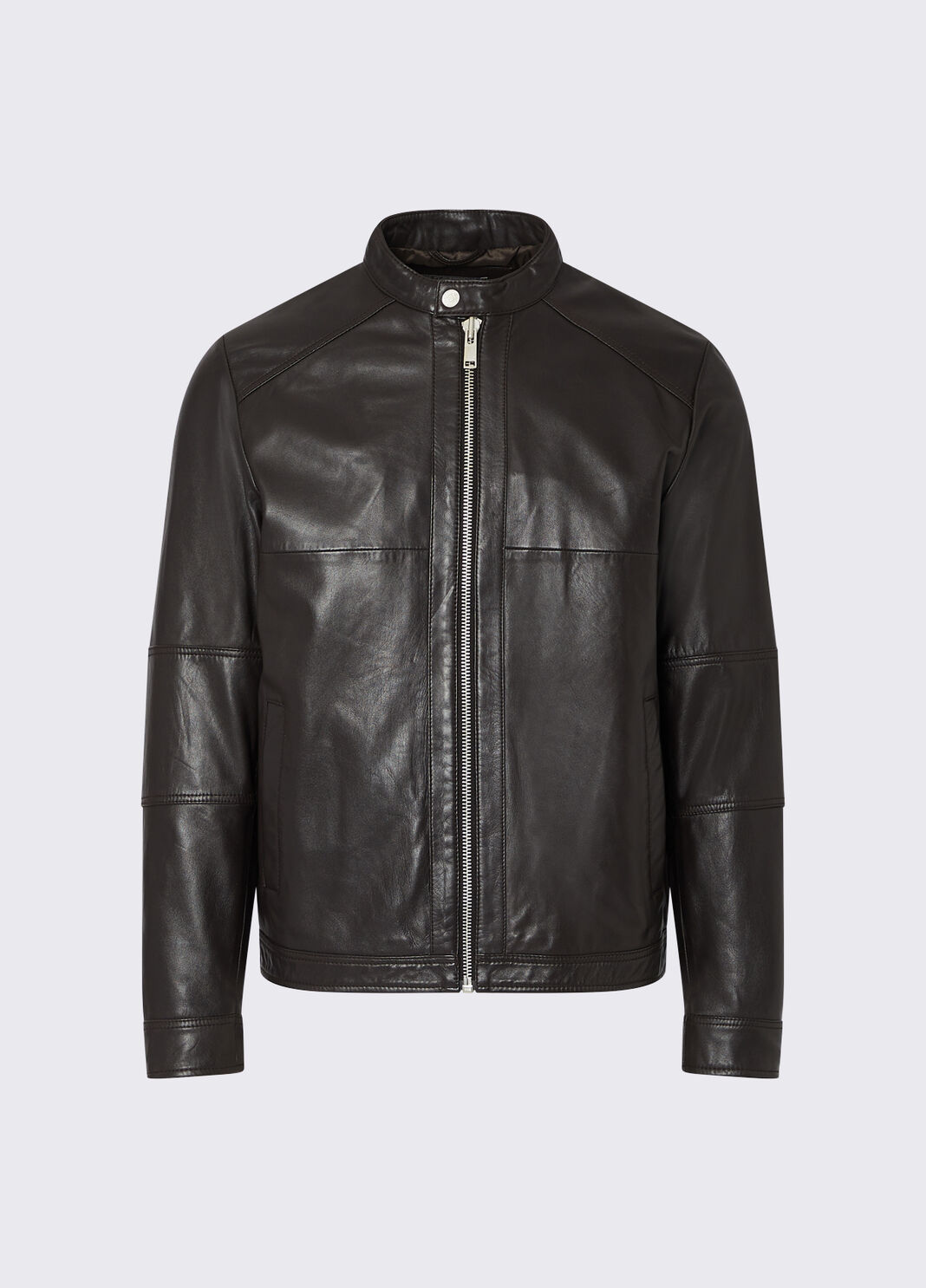 Leather biker jacket chocolate Liu Jo - large image number 6