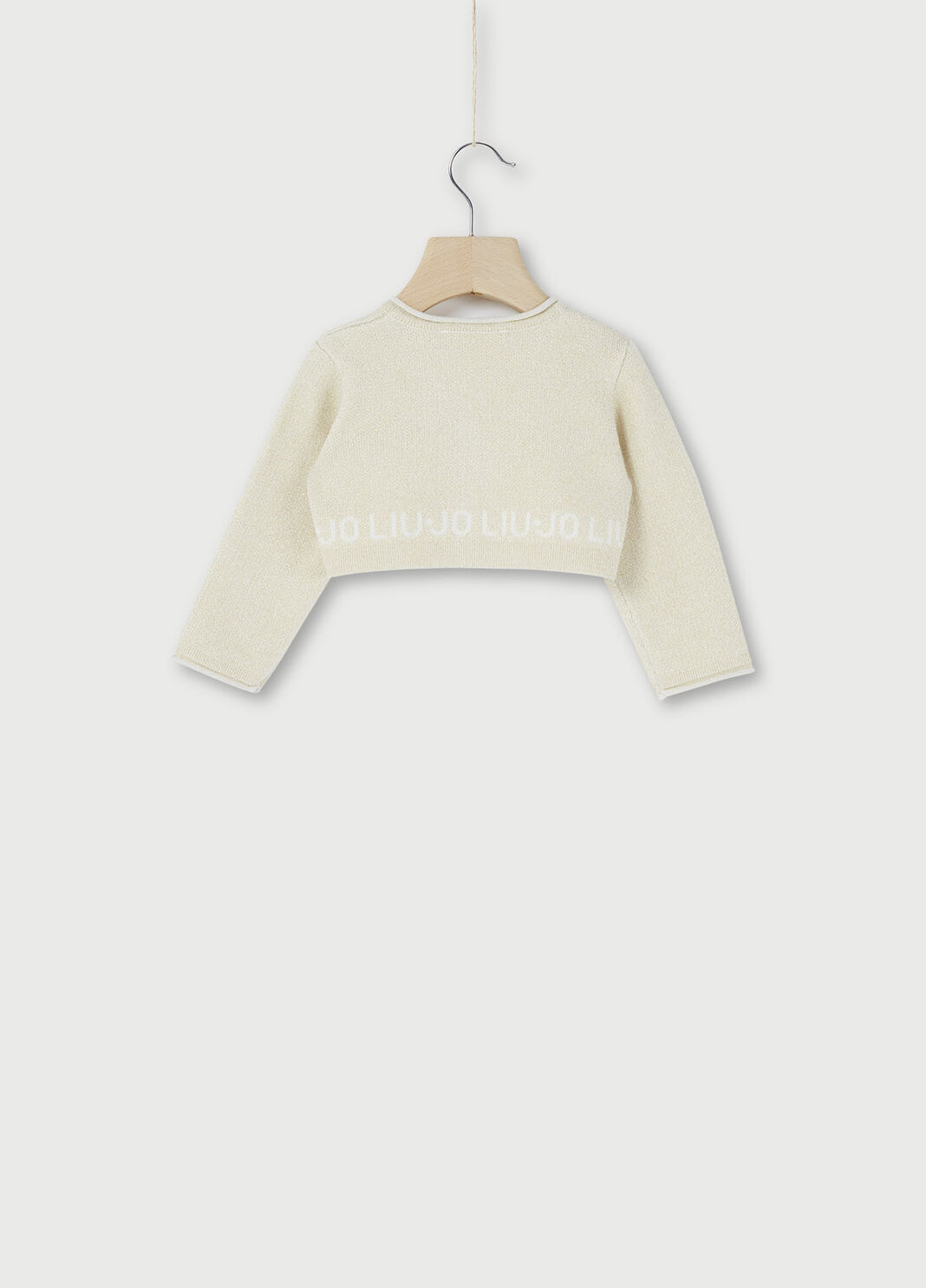 Cardigan with logo White Liu Jo - large image number 1