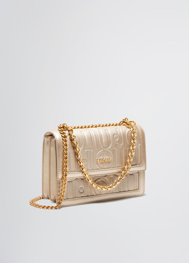 Crossbody bag with logo gold-colour Liu Jo - large image number 2 Crossbody bag with logo gold-colour Liu Jo - large image number 2