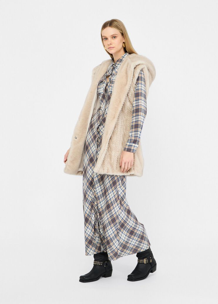 Vest with hood beige Liu Jo - large image number 5 Vest with hood beige Liu Jo - large image number 5