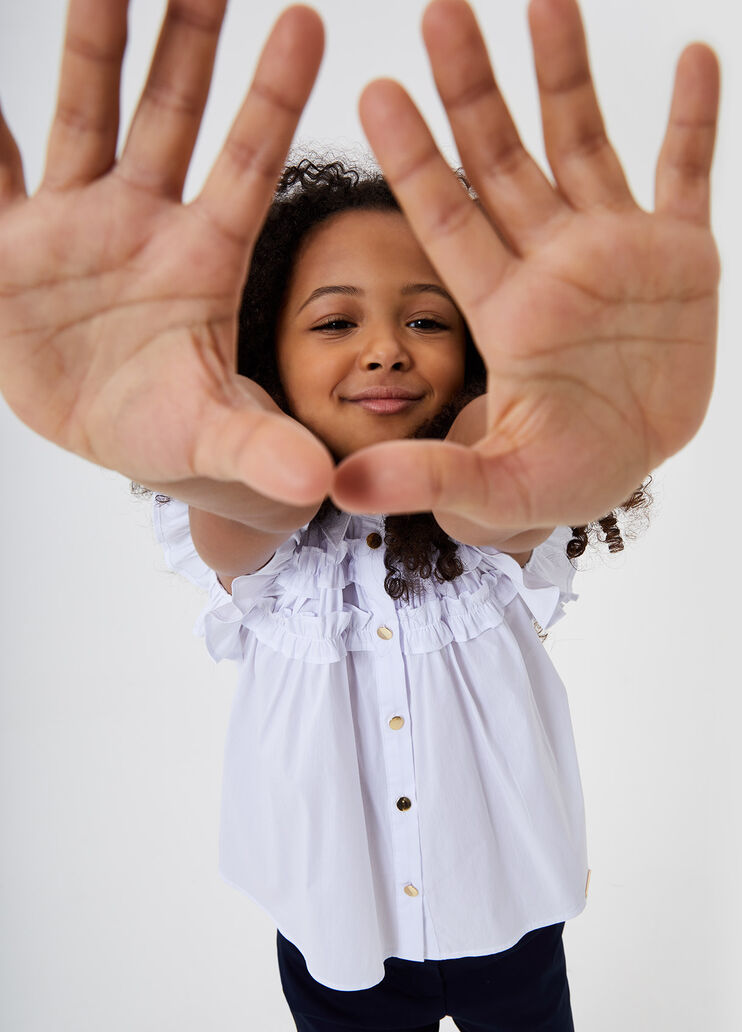 Camicia con volants  Bianco Liu Jo - large image number 3