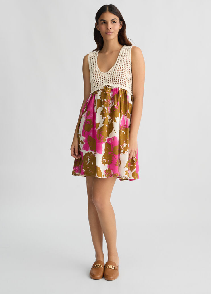 Printed cotton dress  light beige Liu Jo - large image number 5 Printed cotton dress  light beige Liu Jo - large image number 5