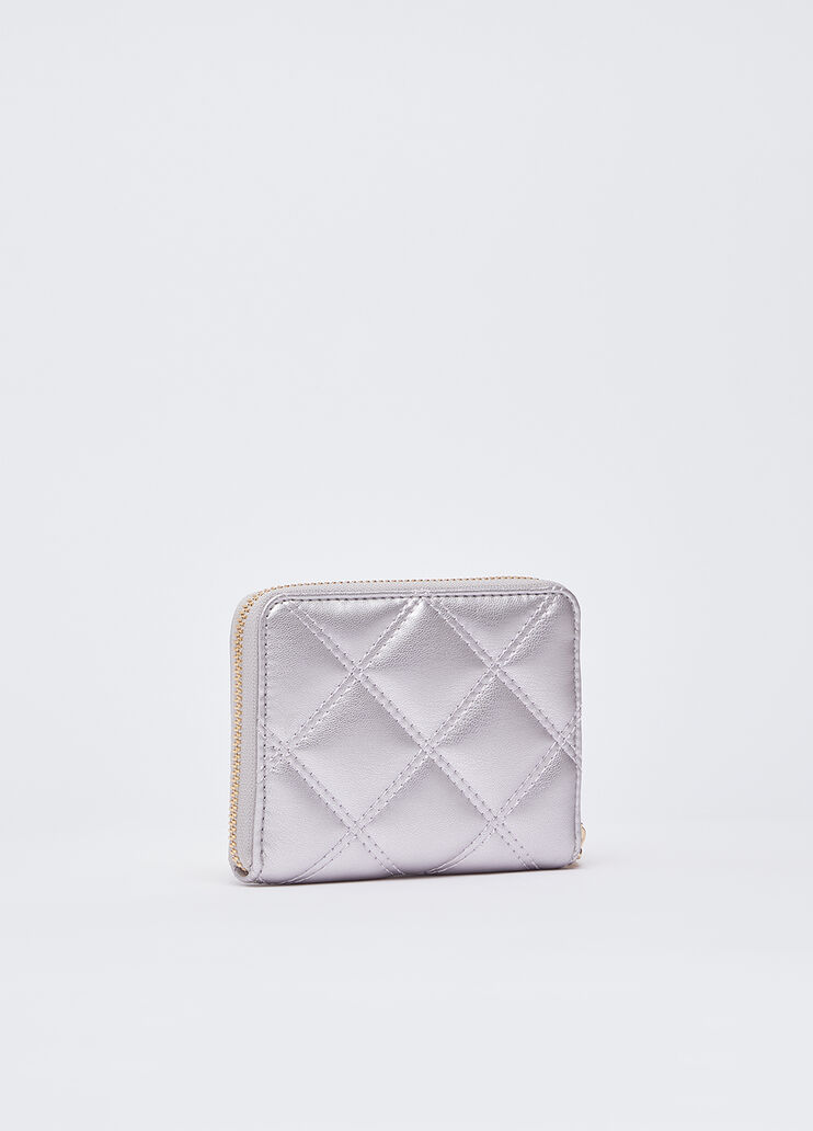 Small quilted wallet silver Liu Jo - medium