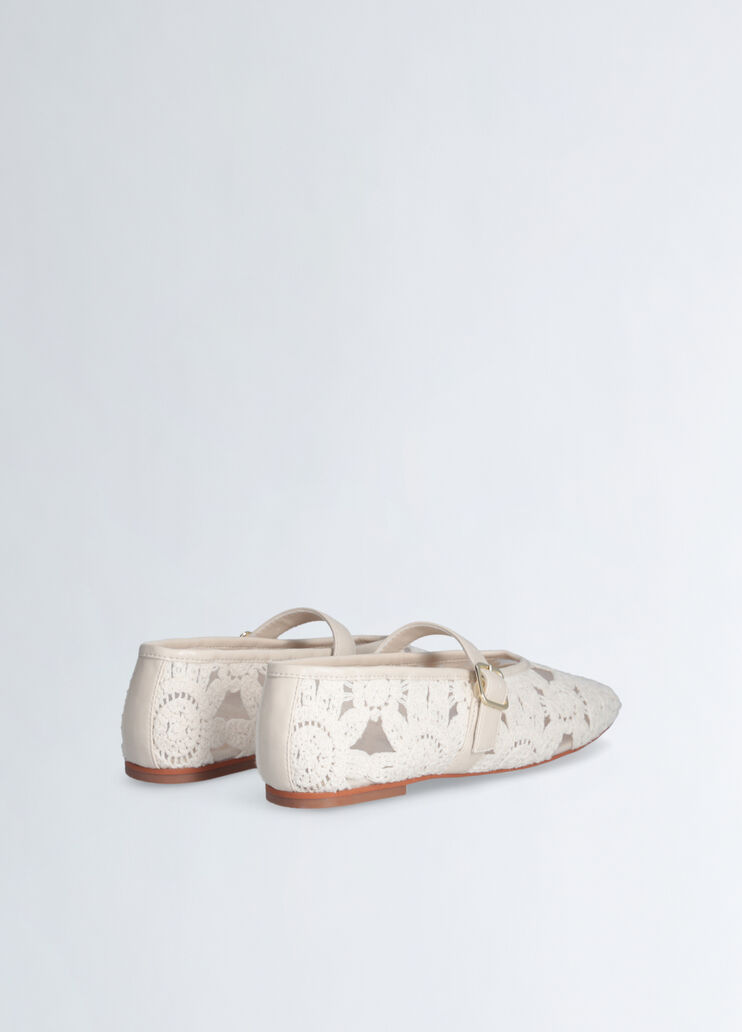 Macramé lace ballet flats cream Liu Jo - large image number 2 Macramé lace ballet flats cream Liu Jo - large image number 2