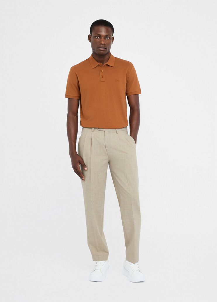 Cotton piqué polo shirt brown Liu Jo - large image number 5 Cotton piqué polo shirt brown Liu Jo - large image number 5
