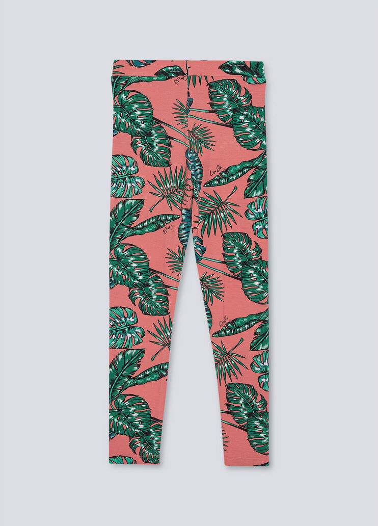 Legging avec imprimé tropical tropical Liu Jo - large image number 1 Legging avec imprimé tropical tropical Liu Jo - large image number 1