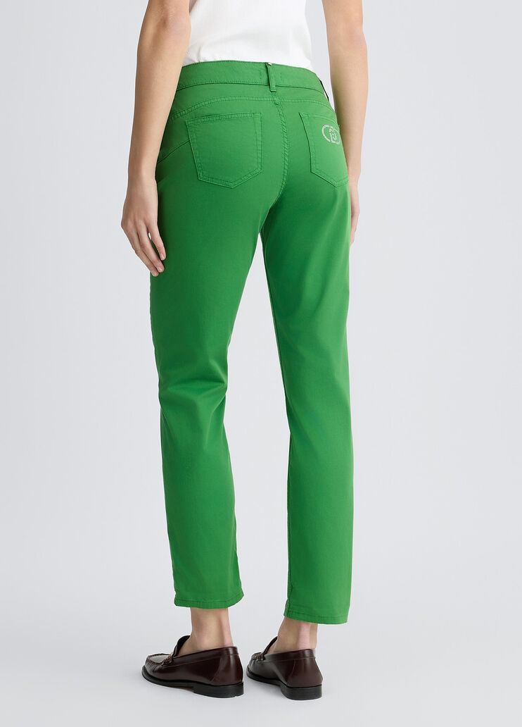 Cropped skinny trousers green Liu Jo - large image number 1 Cropped skinny trousers green Liu Jo - large image number 1