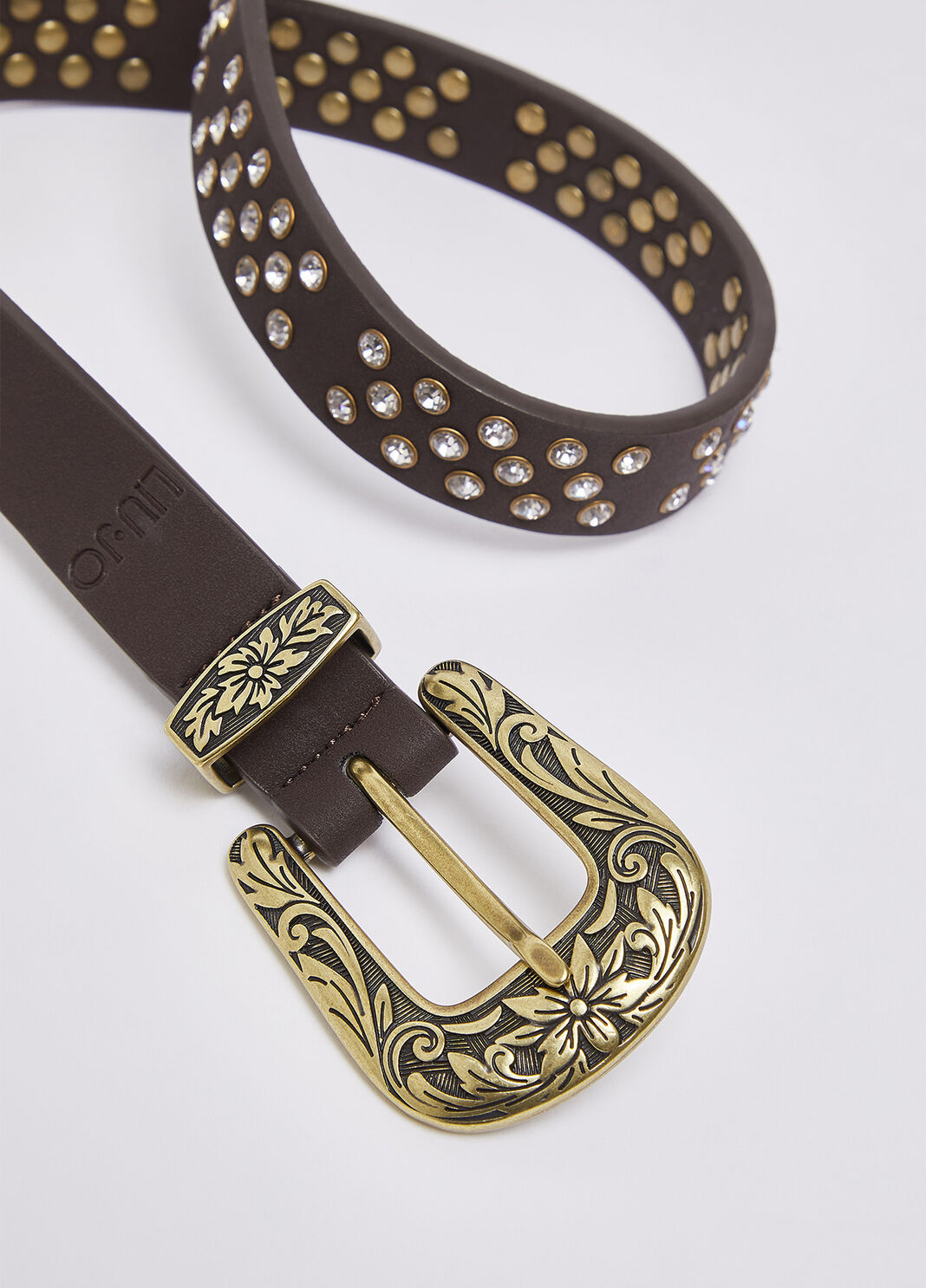 Belt with studs dark brown Liu Jo - large image number 3