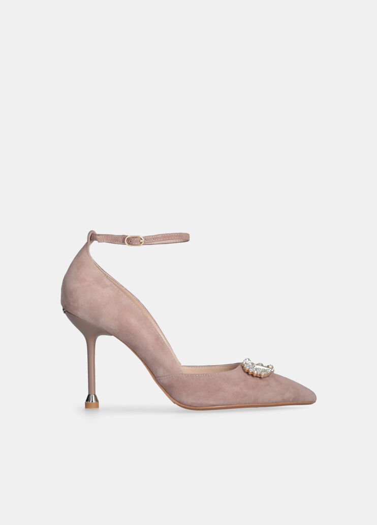 Décolleté con logo gioiello rosa cipria Liu Jo - medium