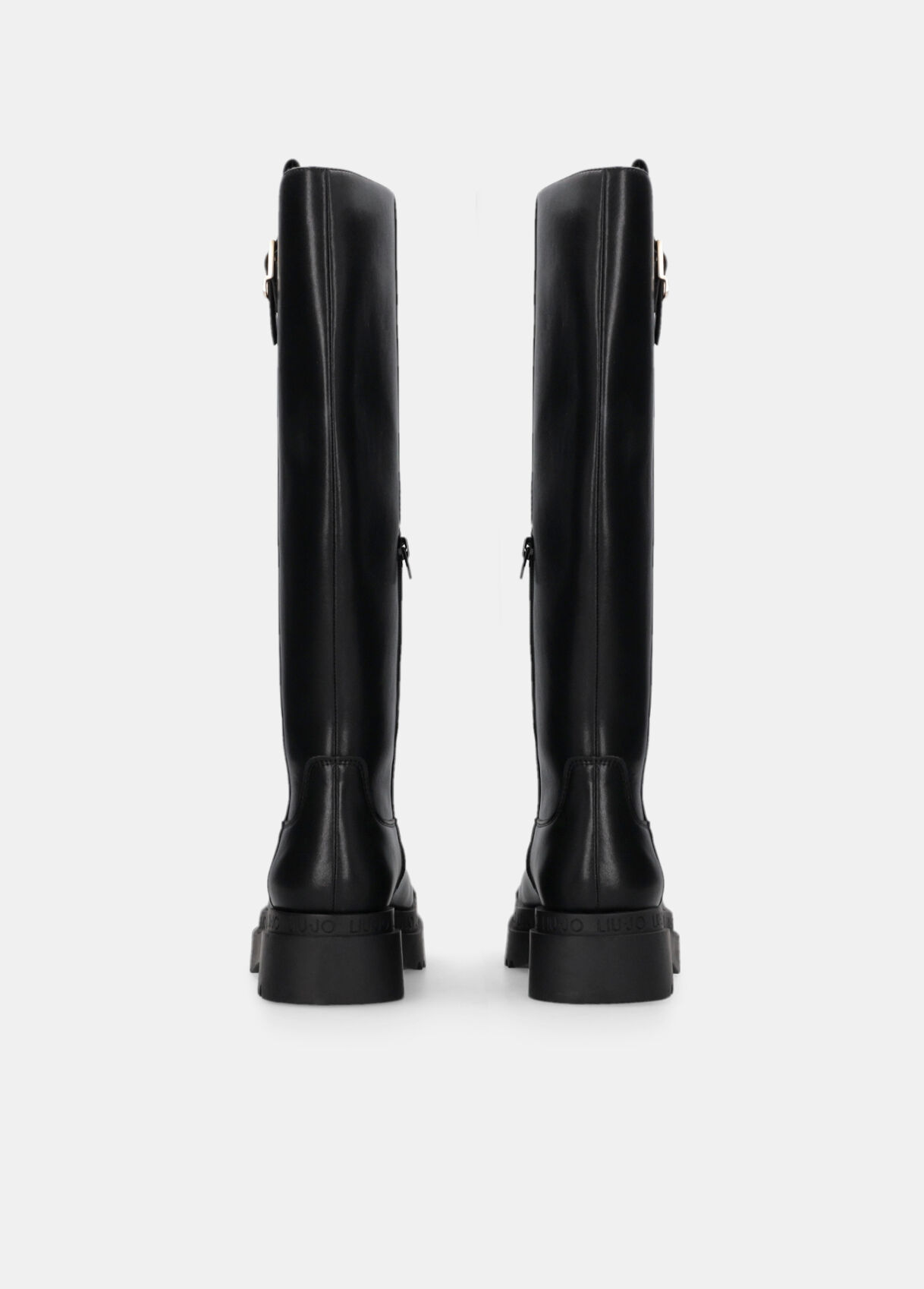 Knee-high leather boots colour black | Liu Jo Knee-high leather boots colour black | Liu Jo
