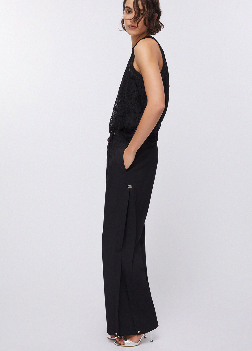 Hose mit kleinen Schlitzen Schwarz Liu Jo - large image number 3