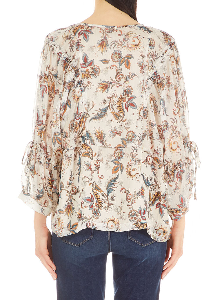 Bluse mit Bändern Paisley Liu Jo - large image number 1 Bluse mit Bändern Paisley Liu Jo - large image number 1
