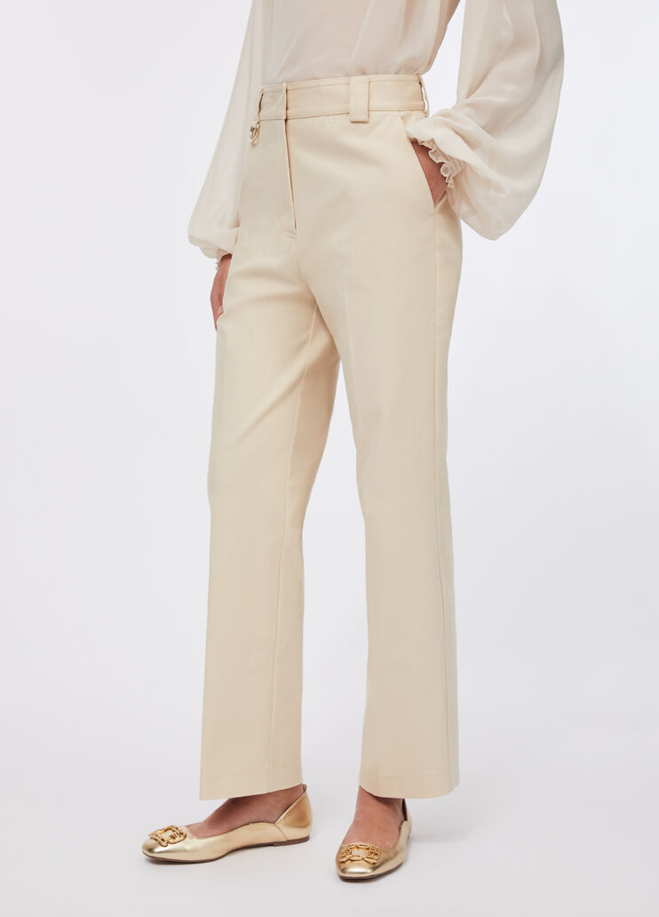 Pantalones chinos de algodón blanco Liu Jo - large image number 0