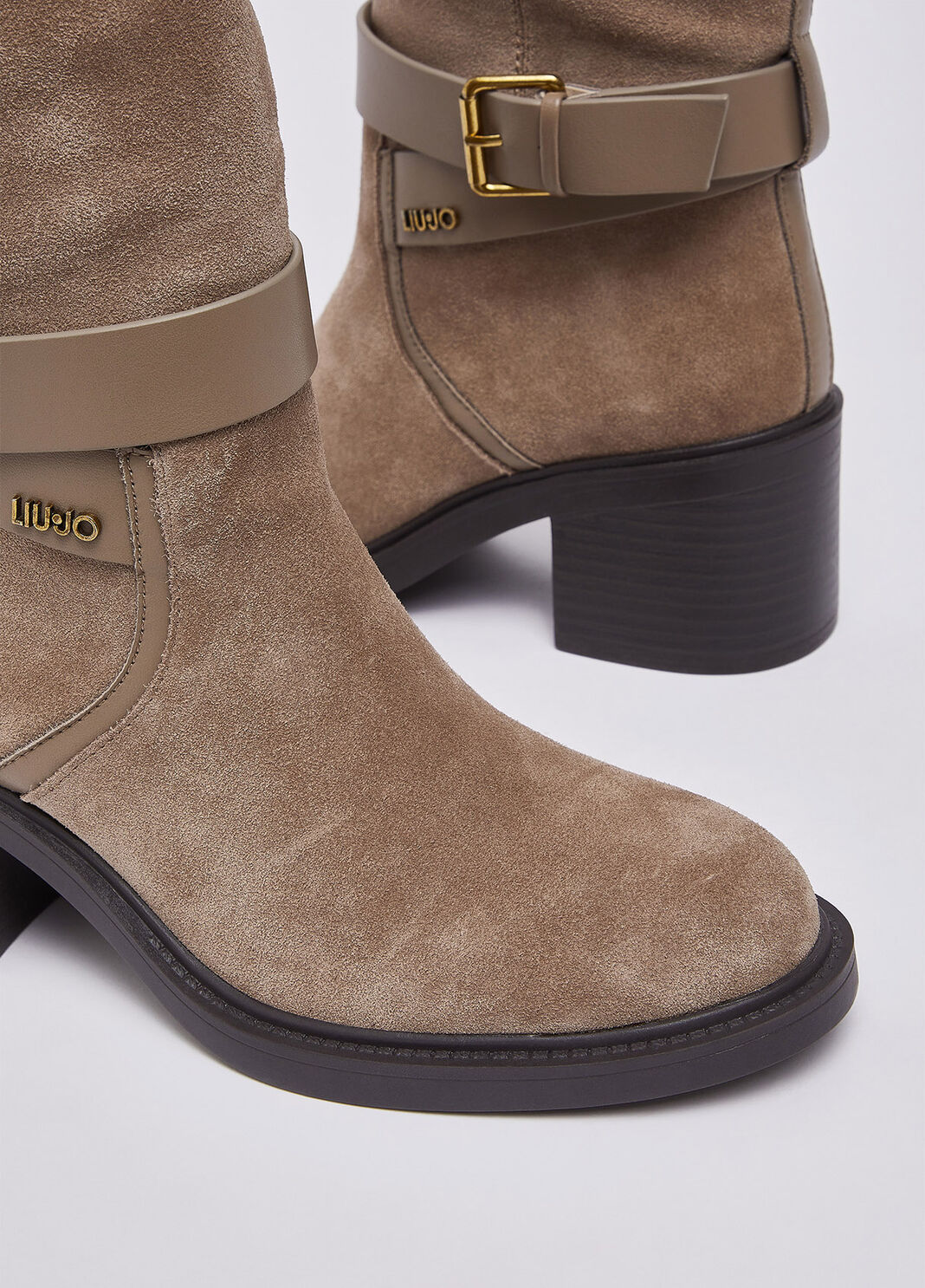 Hohe Stiefel aus Veloursleder Havanna Liu Jo - large image number 6
