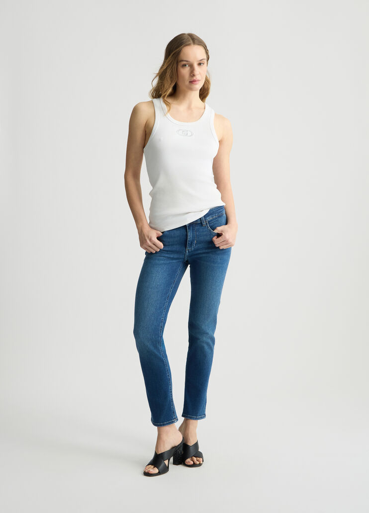 Skinny jeans with turn-ups dark denim Liu Jo - large image number 5 Skinny jeans with turn-ups dark denim Liu Jo - large image number 5