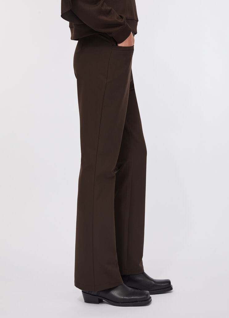 Pantalón acampanado de talle alto chocolate Liu Jo - large image number 4