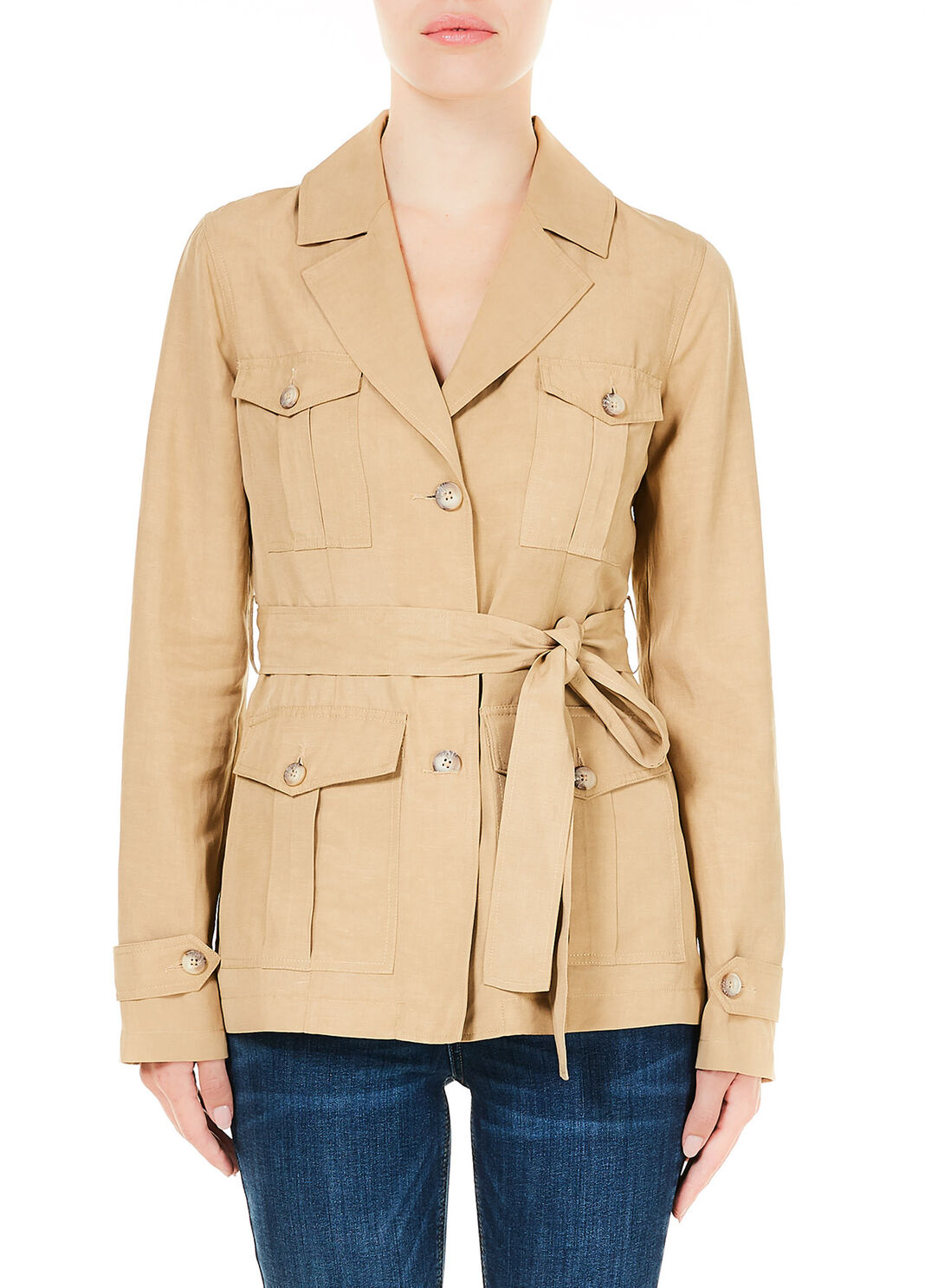 Veste avec ceinture Biscuit Liu Jo - large image number 0