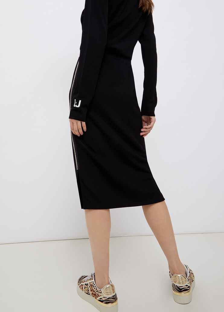 Midiskirt with gemstones black Liu Jo - large image number 1 Midiskirt with gemstones black Liu Jo - large image number 1
