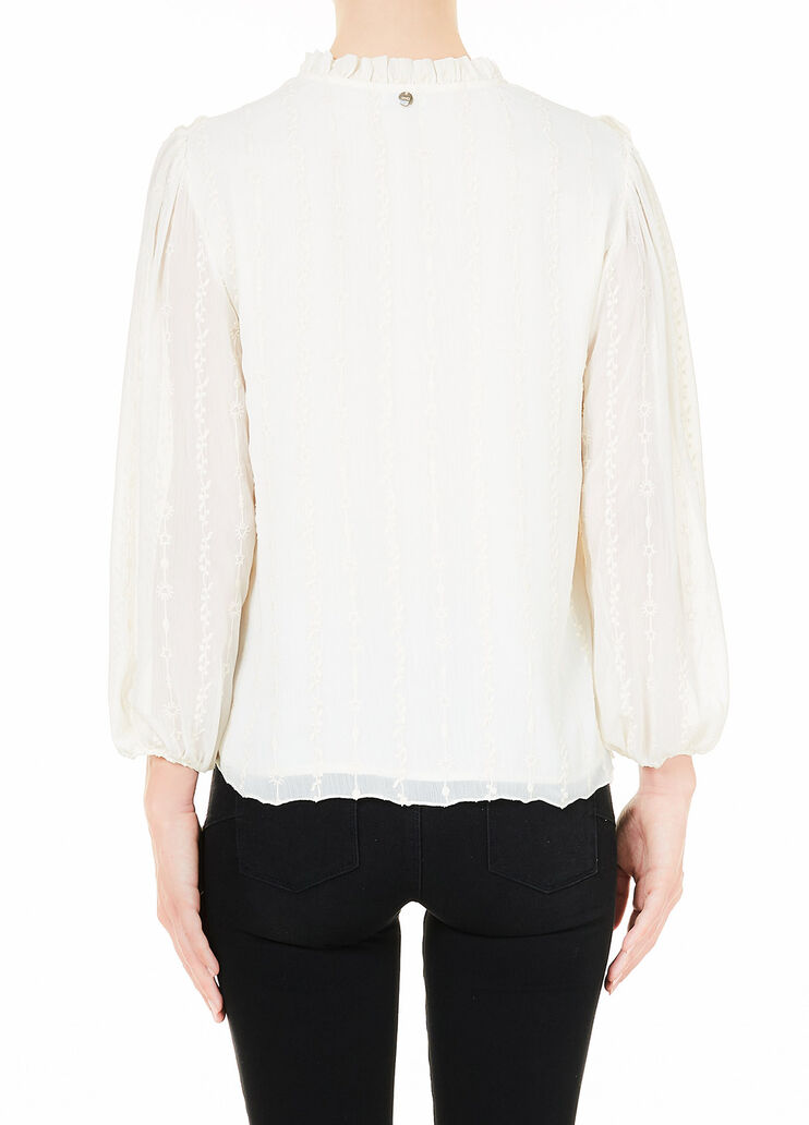 Camicia con ricami Bianco lana Liu Jo - large image number 1