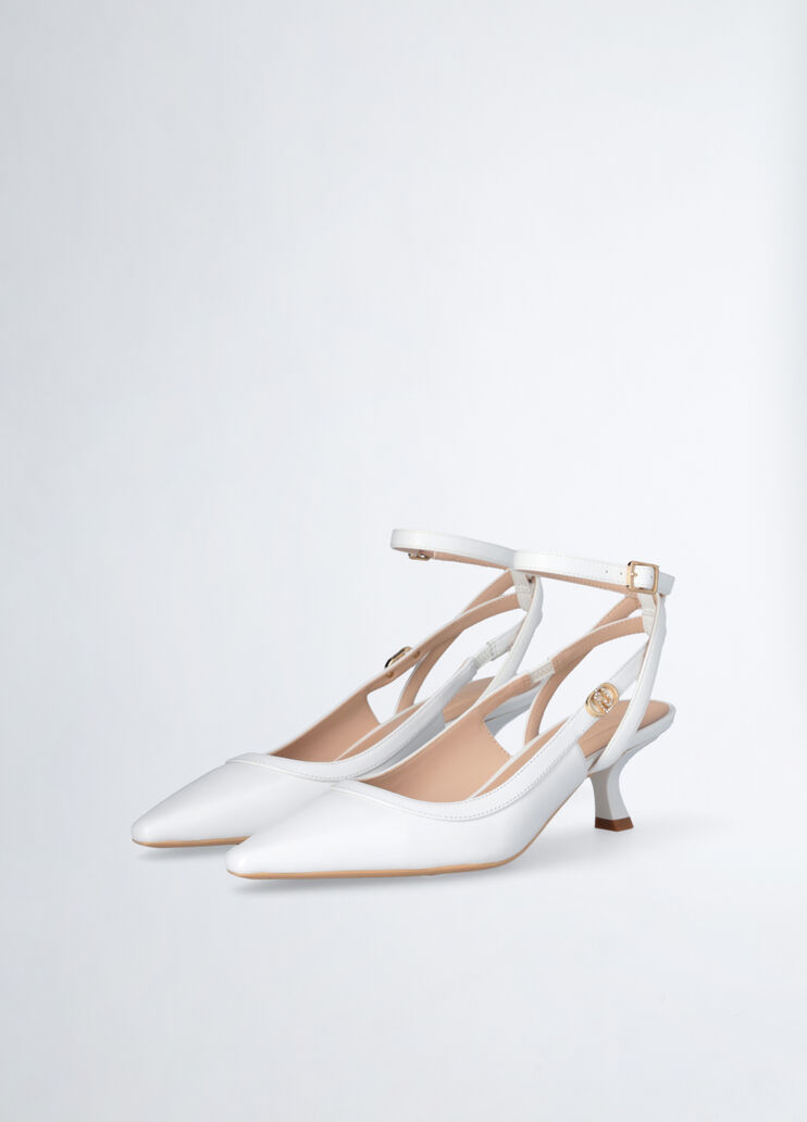 White slingbacks with low heel white Liu Jo - large image number 2 White slingbacks with low heel white Liu Jo - large image number 2