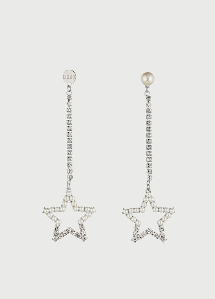 Ohrhänger mit Sternen Stahlgrau Liu Jo - large image number 0