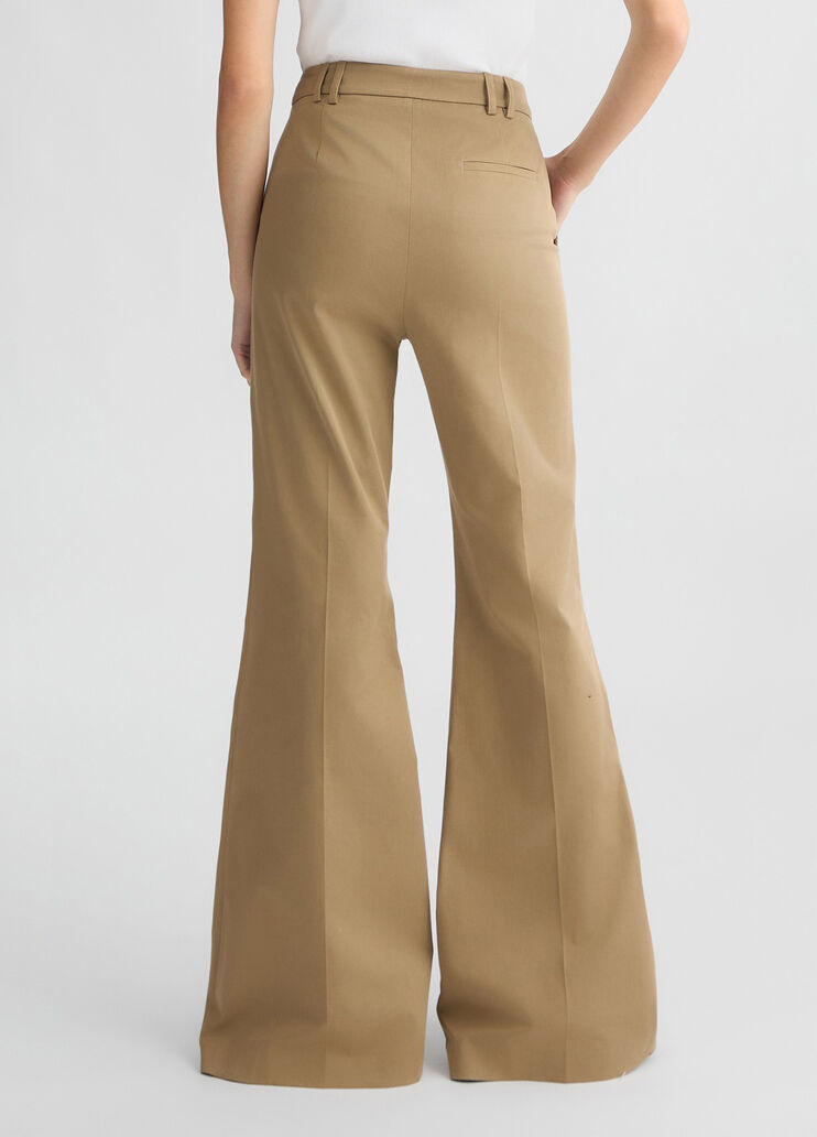 Beige flared trousers beige Liu Jo - large image number 1
