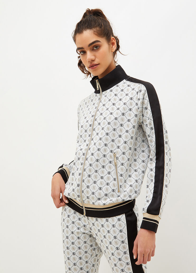 Sweatshirt mit Jacquard-Logo Schwarz Liu Jo - large image number 0