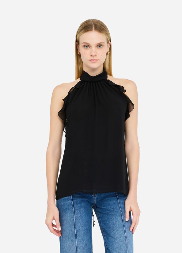Formal georgette top black Liu Jo - large image number 0
