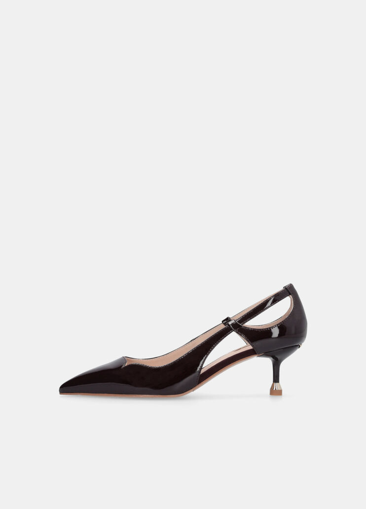Patent leather court shoes with cut-out detailing amarone Liu Jo - large image number 5 Patent leather court shoes with cut-out detailing amarone Liu Jo - large image number 5