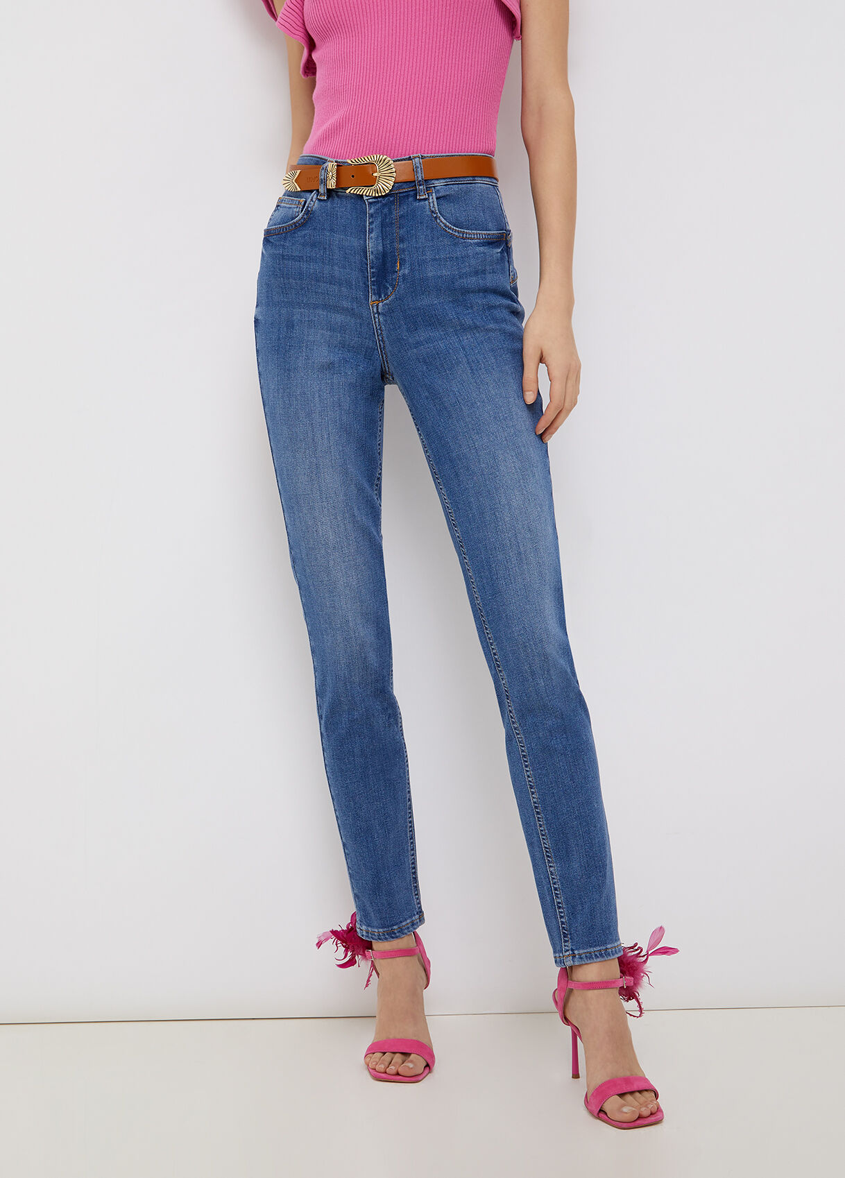 Jeans skinny vita alta