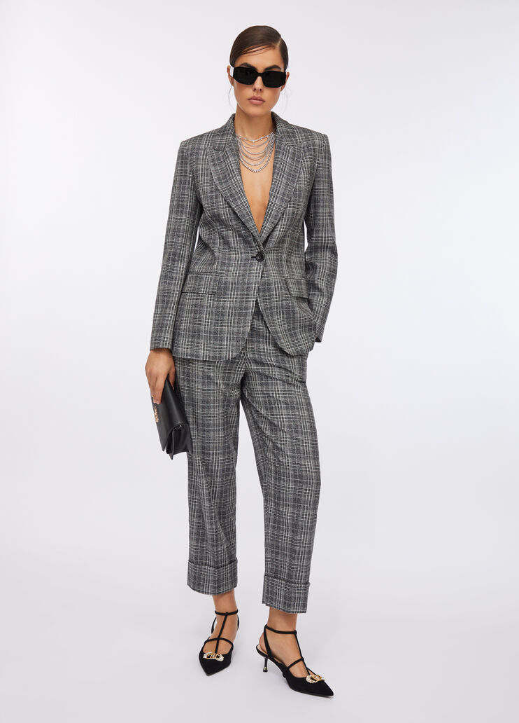 Glen plaid blazer glen plaid Liu Jo - large image number 5 Glen plaid blazer glen plaid Liu Jo - large image number 5