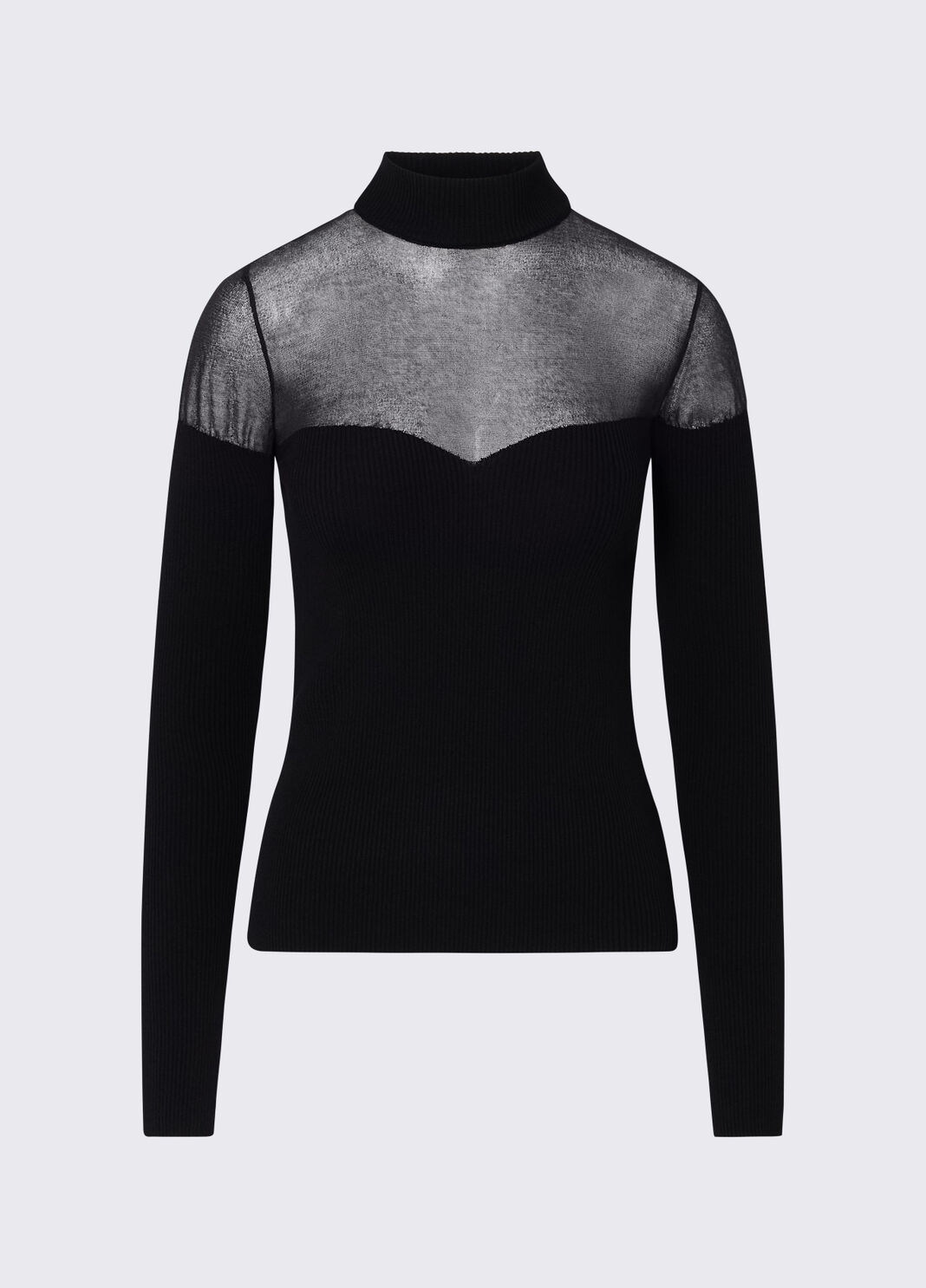 Turtleneck top with see-through inserts black Liu Jo - large image number 6