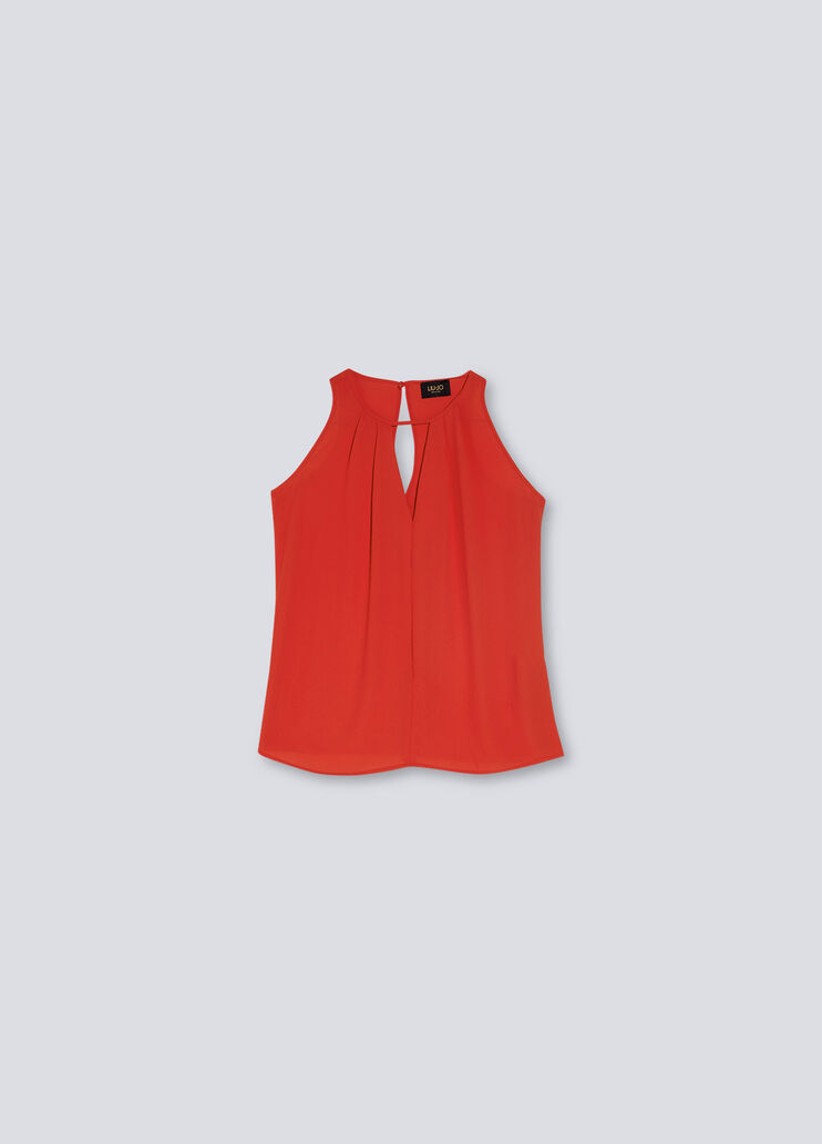 Eco-friendly top coral Liu Jo - large image number 4 Eco-friendly top coral Liu Jo - large image number 4