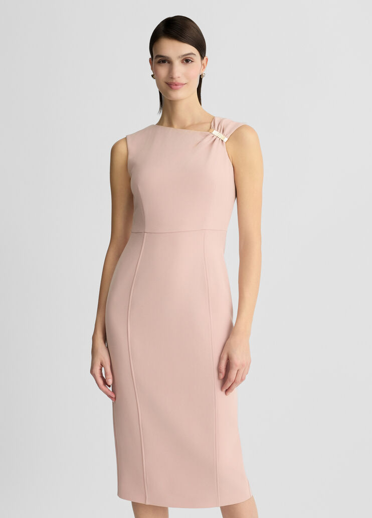 Pink crepe sheath dress pink Liu Jo - medium Pink crepe sheath dress pink Liu Jo - medium