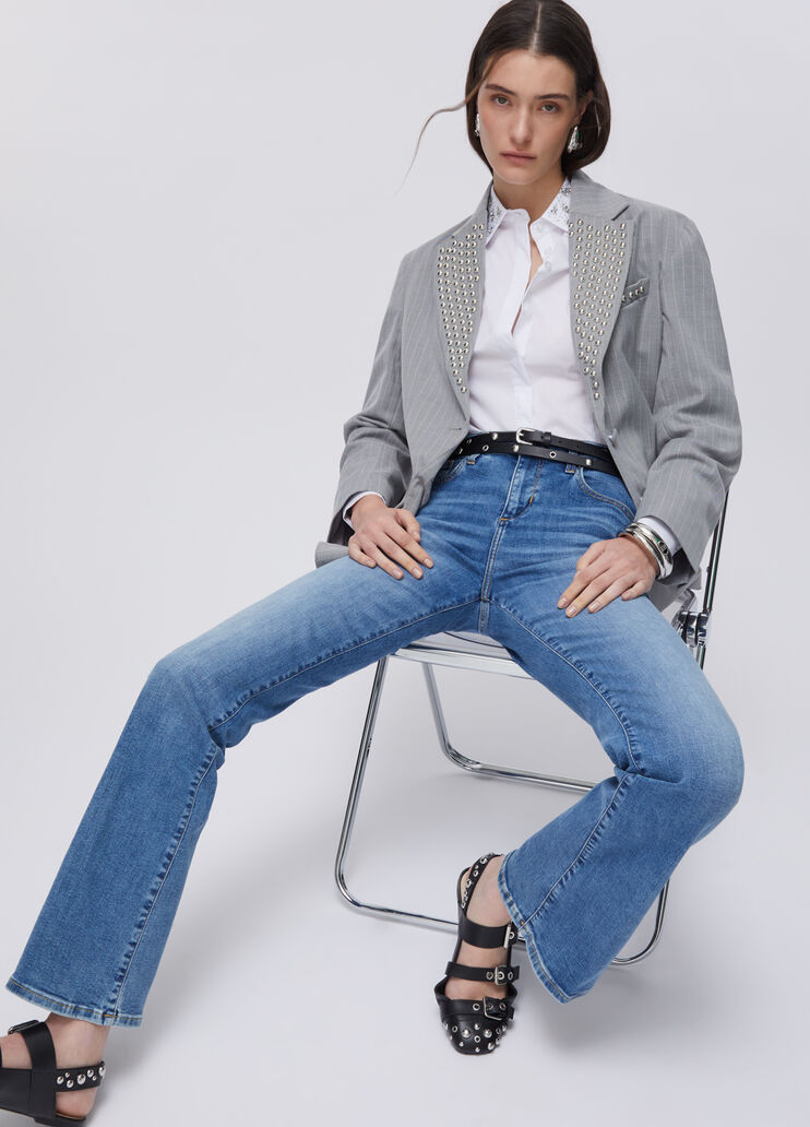 High-rise bootcut jeans light denim Liu Jo - medium